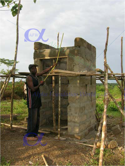 Water tower and generator house construction