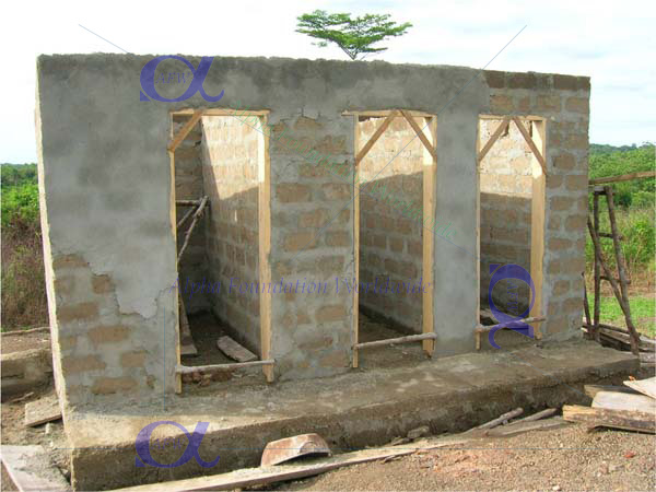 Washyard and latrine construction